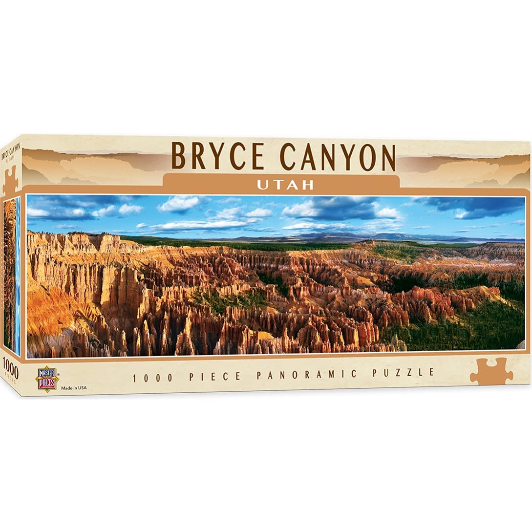 Masterpieces National Parks Panoramic Bryce Canyon Jigsaw Puzzle Games, 1000 Pieces