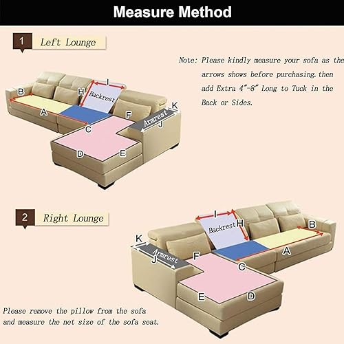 Miniatura 7 de QQXX Funda de sofá modular de felpa para forma de L, funda gruesa y suave de piel sintética cálida, lujosa, esponjosa, antideslizante, protector de