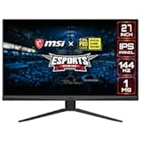 Full HD Gaming Non-Glare Super Narrow Bezel 1ms 1920 x 1080 144Hz Refresh Rate Adjustable Height Arm FreeSync 27” IPS Gaming Monitor &lpar;Optix MAG274&rpar;&comma; Black&comma; Optix MAG274R