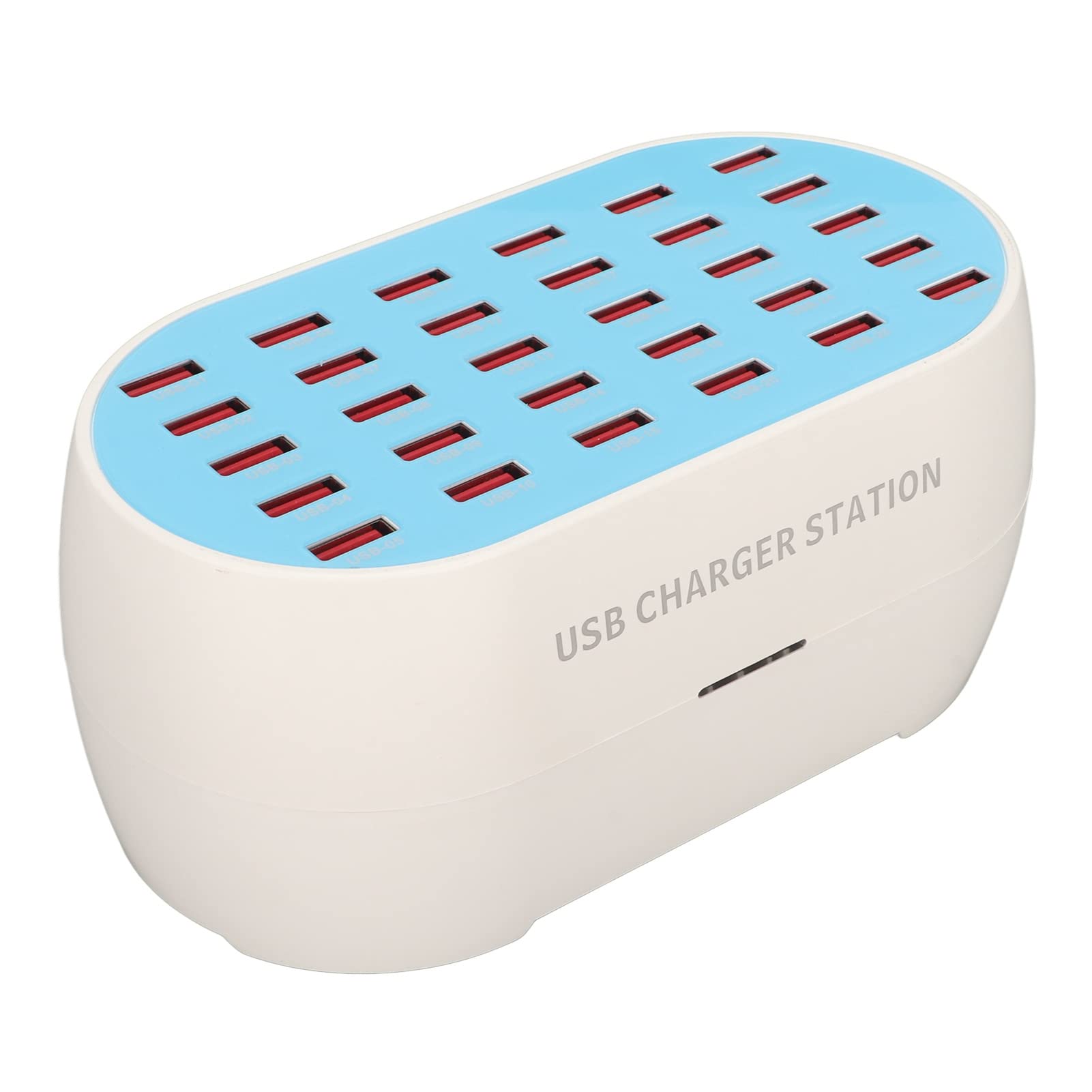 Stacja ładująca z Wieloma Portami USB, 30-portowa Stacja ładująca z Wieloma Portami USB 160 W, Szybka ładowarka USB do Komputera Stacjonarnego, Nadaje się do Hotele Sklepy Szkoły