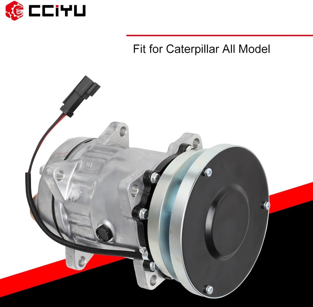 cciyu Air Conditioning Compressor for Caterpillar All Model Replaces AC Compressor for Car SD7H15HD