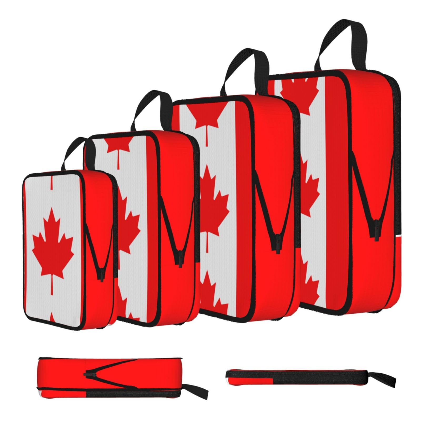 Canadian flag Compression Packing Cubes 4 Piece Set