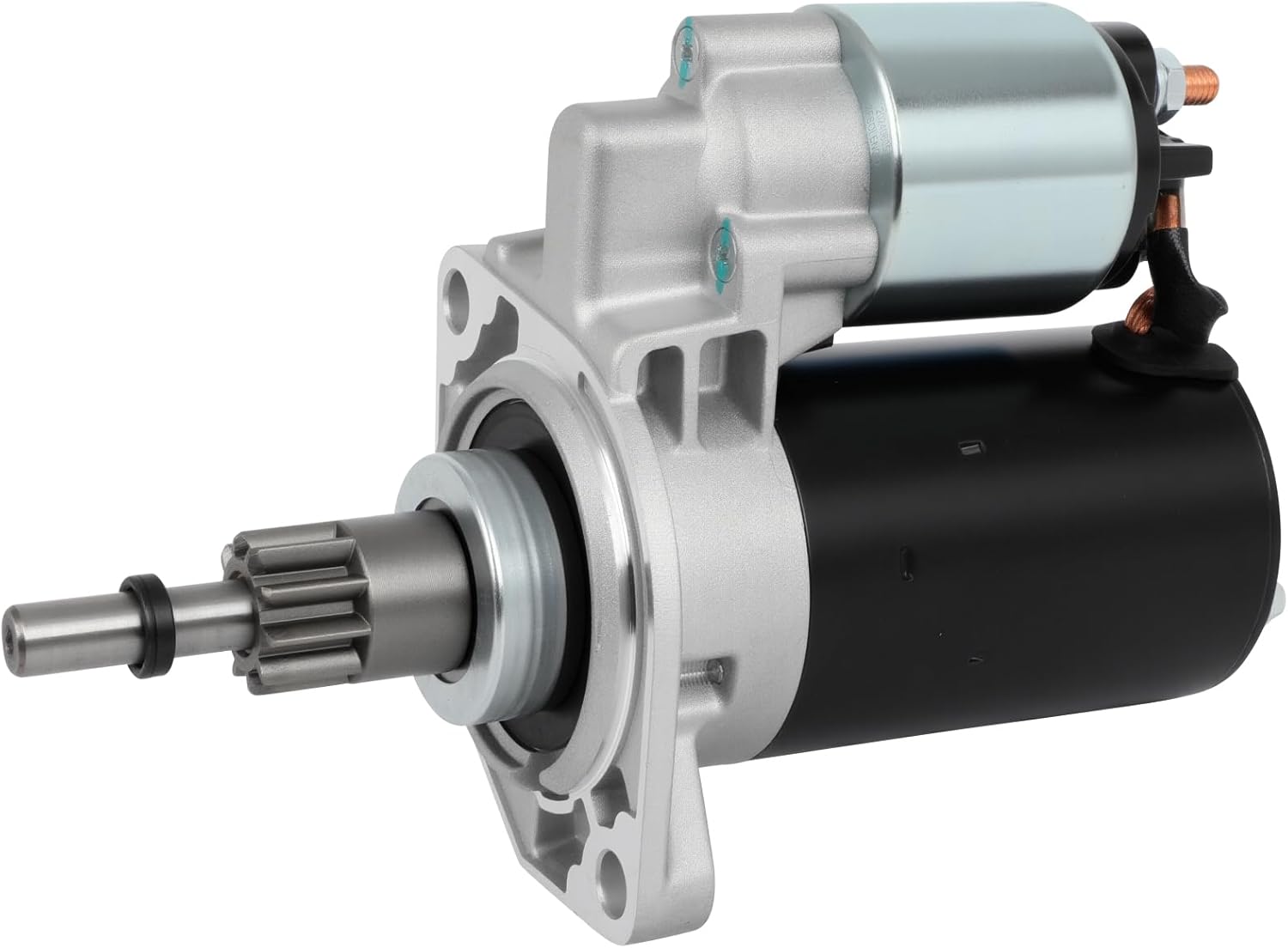SCITOO Starter Motor 17416 for Volkswagen for Beetle 2.0L 1998 for Corrado 1.8L 1992 for Passat 2.0L 1992-1996 12V 1.1kW CCW 10-Tooth Pinion PMGR