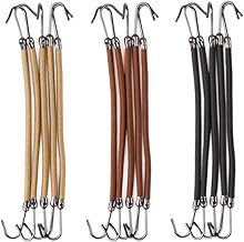 Rungao 15 elastici per capelli, elastici per capelli, 3 colori, per donne e ragazze, gancio per coda di cavallo, clip in gomma per realizzare chignon e accessori per lo styling dei capelli