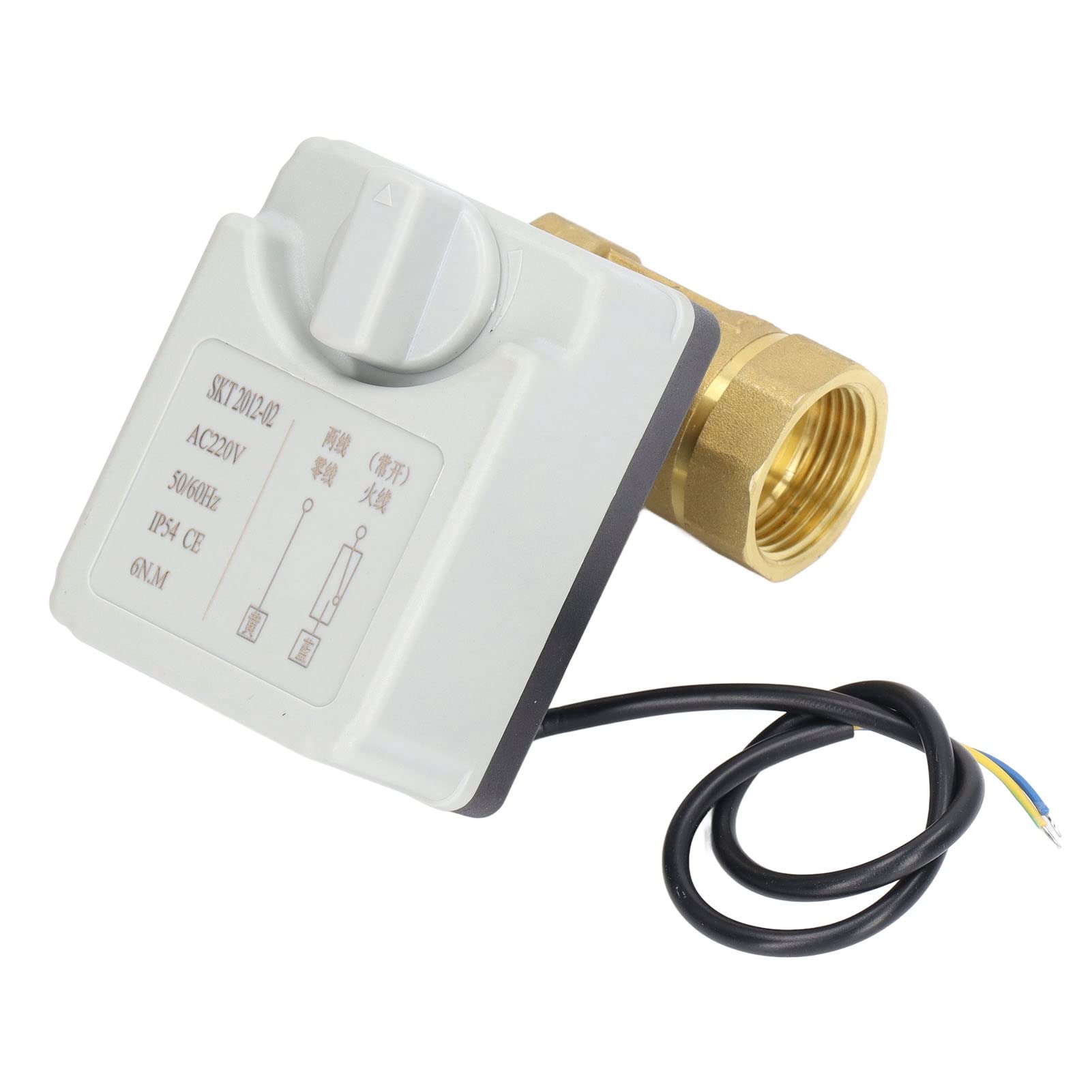 Valvola a Sfera Motorizzata, Valvola a Sfera Normalmente Aperta Elettrica a 2 Vie Normalmente Aperta Manuale Automatica Integrata DN25 AC220V