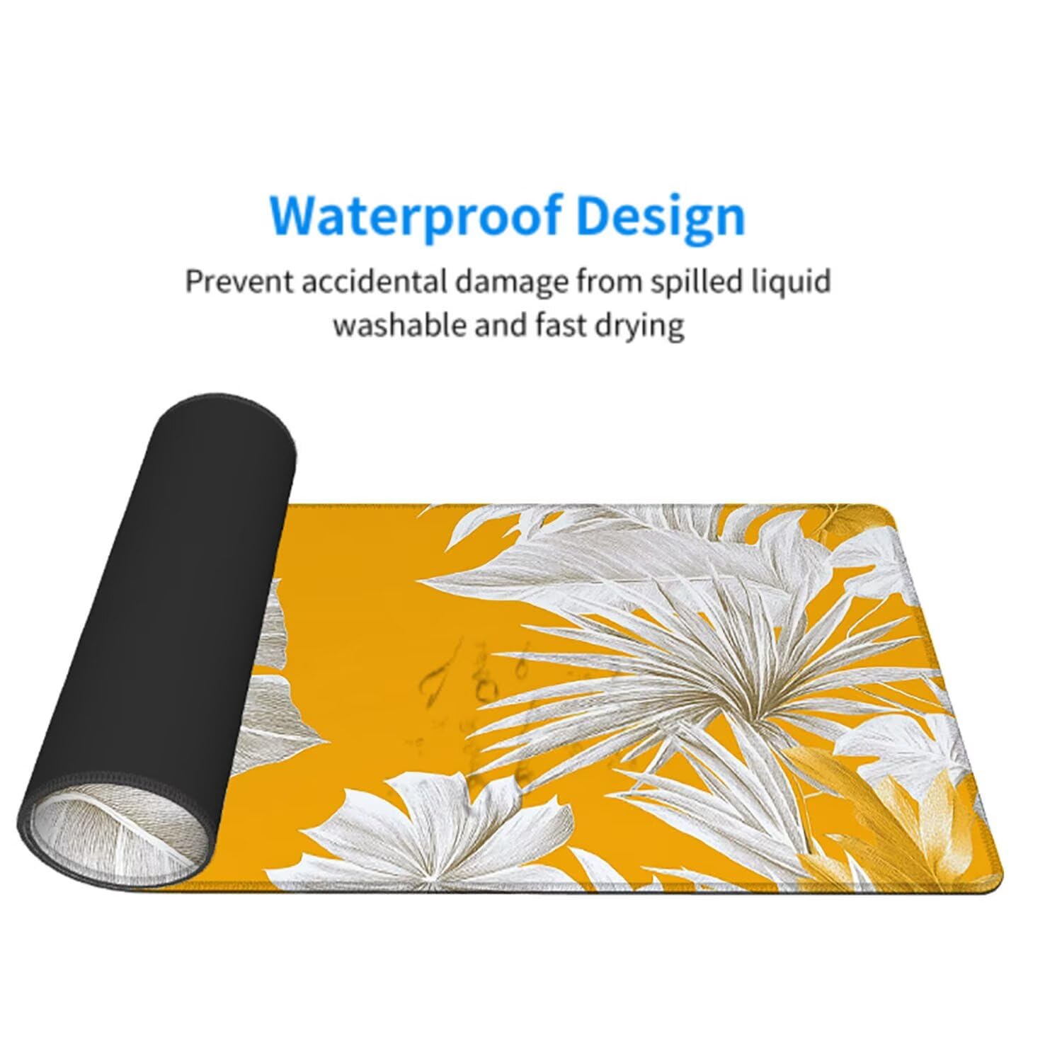 Podkładka pod mysz XXL 1200 x 600 x 3 mm żółta podkładka pod mysz podkładka pod mysz akcesoria do gier abstrakcyjna mata antypoślizgowa klawiatura komputer duża gumowa podstawa odporna dla graczy i