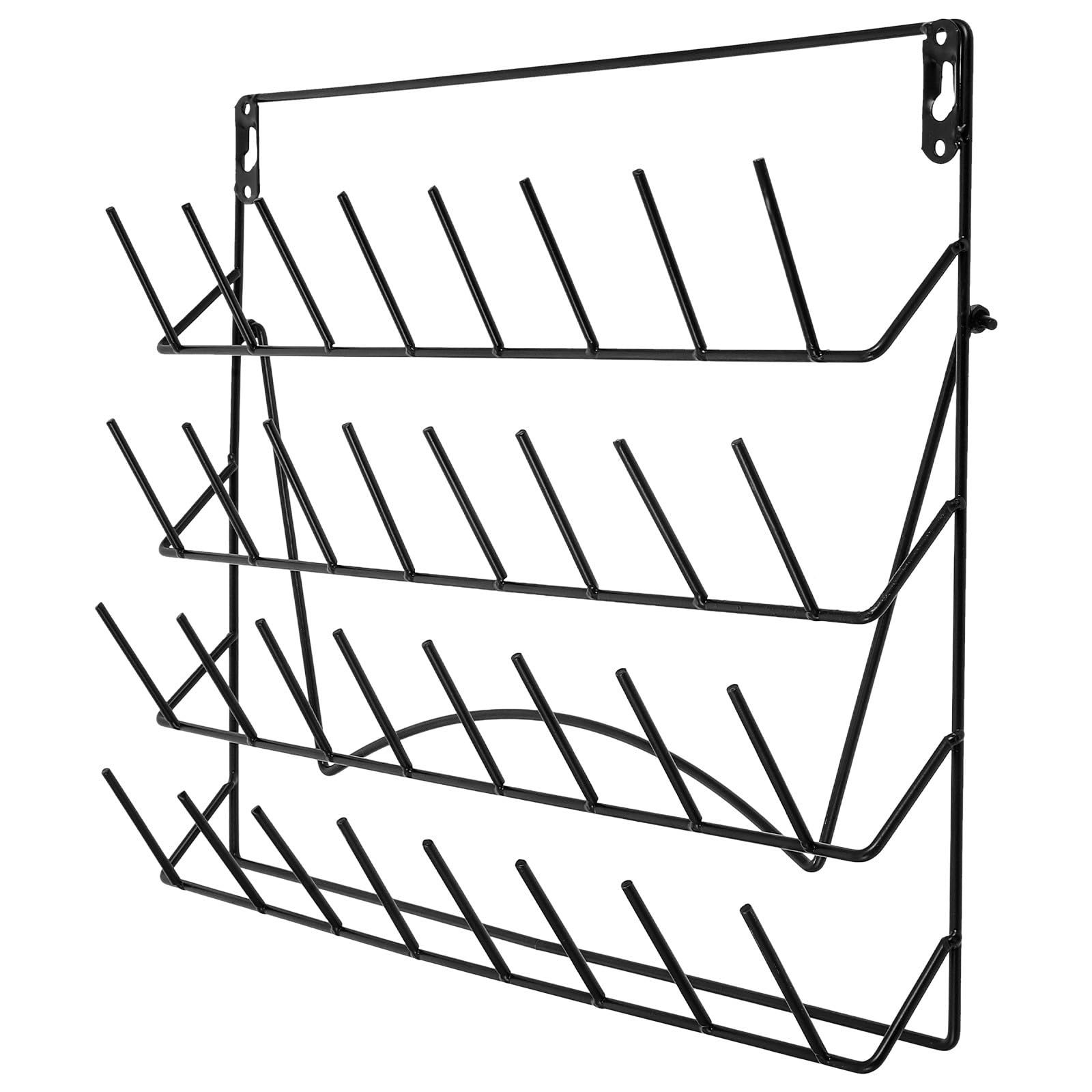 Support Grosse Capacité et Installation Facile de Stockage Mural en Fer Rangement en Étalage pour Verrerie de Laboratoire et Laboratoires