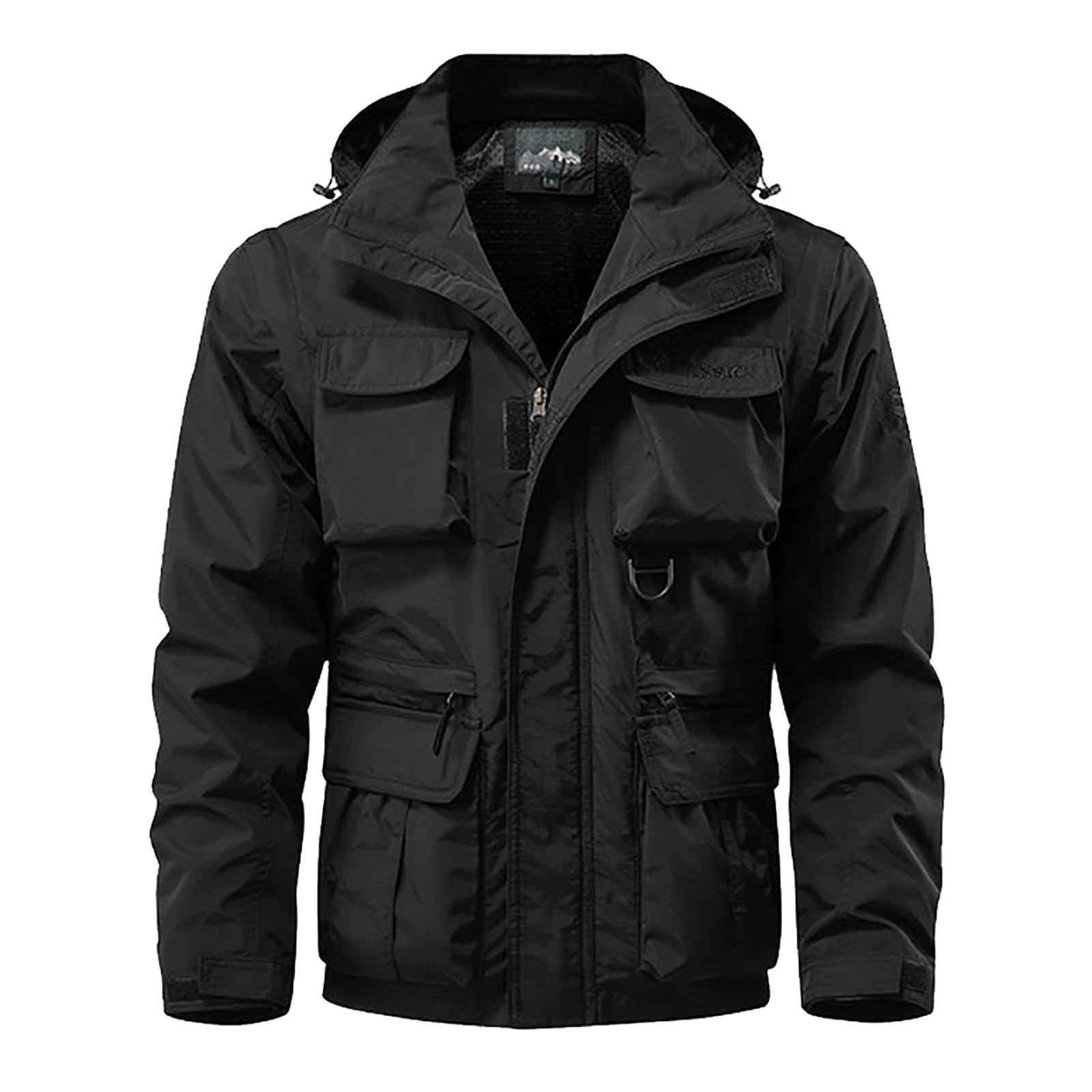 Taktische Jacke Herren Cargo Militär Outdoorjacke Winddichte Feldjacke mit Taschen Winter Arbeitskleidung