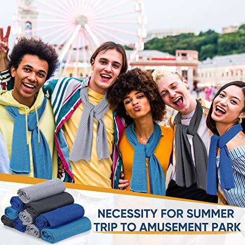 40 Pack Cooling Towel 40" X 12" Microfiber Ice Towel For Neck And Face Soft Breathable Chilly Workout Towel With Clip For Gym Yoga Golf Camping Running Fitness Workout Beach And More Activities #TOP3