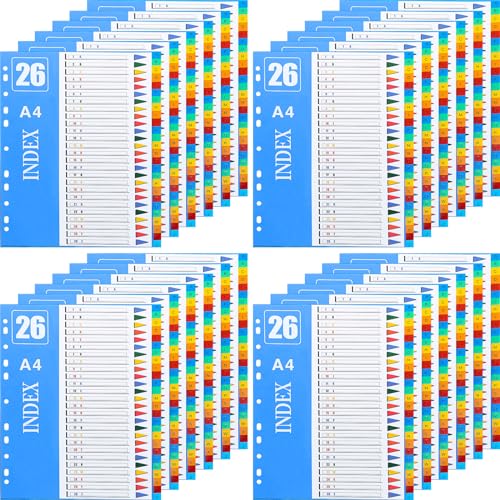 Intercalaires de A à Z multicolores pour organiser vos cours à l'université