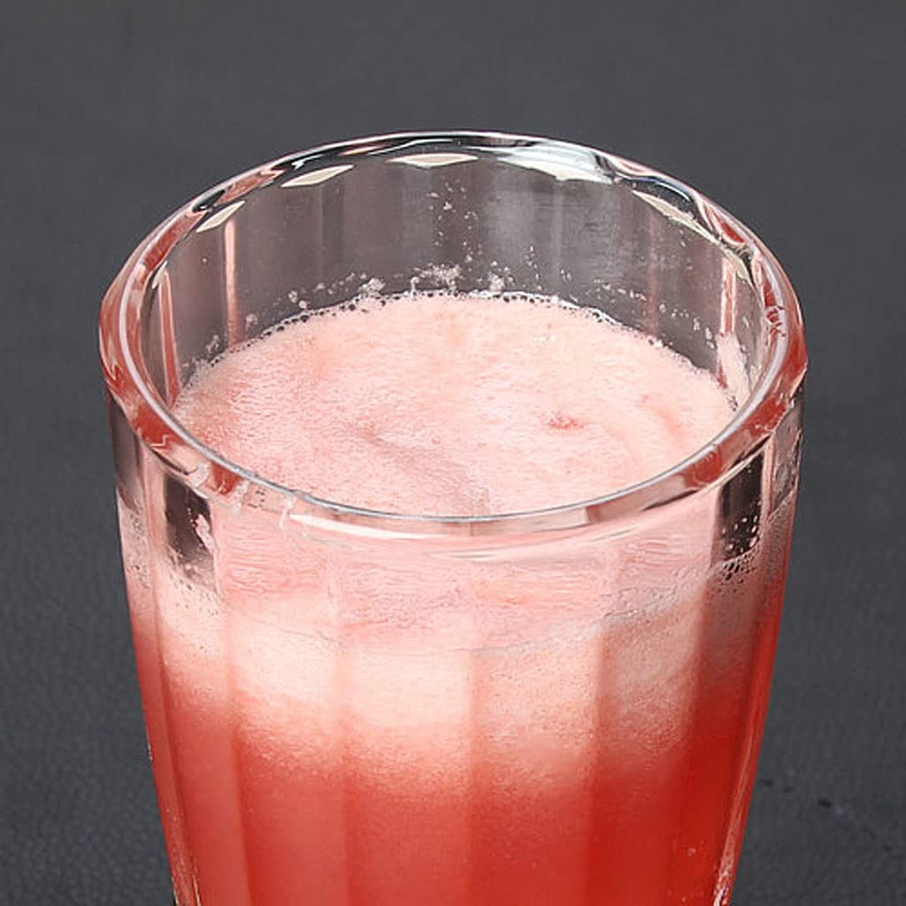 Wasserbecher, 350 ml, Glas, Milch, Teetasse, Milchshake-Becher, Eisbecher, Saftbecher, Dessertbecher, dicker, runder, gestreifter Juwelenbecher, 2 isolierte Becher
