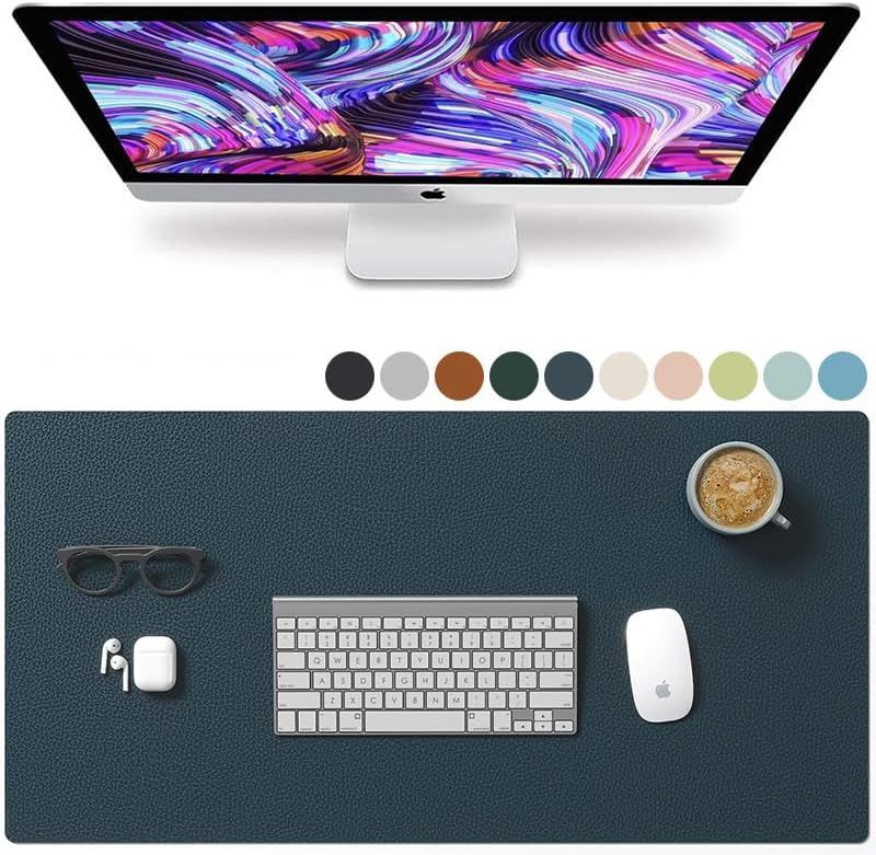 SDADI Alfombrilla protectora grande para escritorio, multifuncional, alfombrilla de mouse suave, superficie lisa, impermeable, para escritorio (15.7