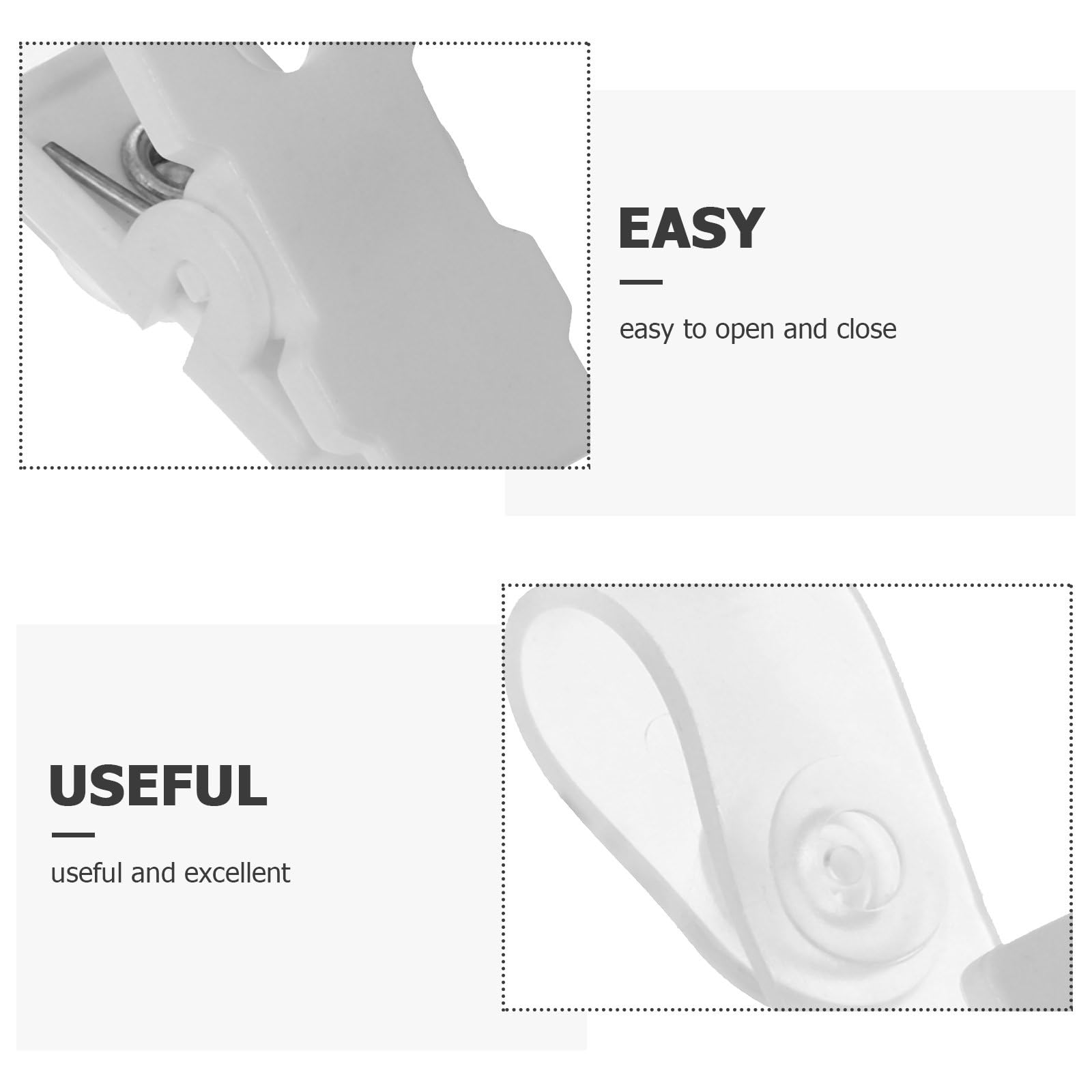 Clip per Badge in Plastica con Cinghie Trasparenti, Porta Targhette Identificative Portatile, Confezione da 100 Pezzi per Ufficio e Lavoro