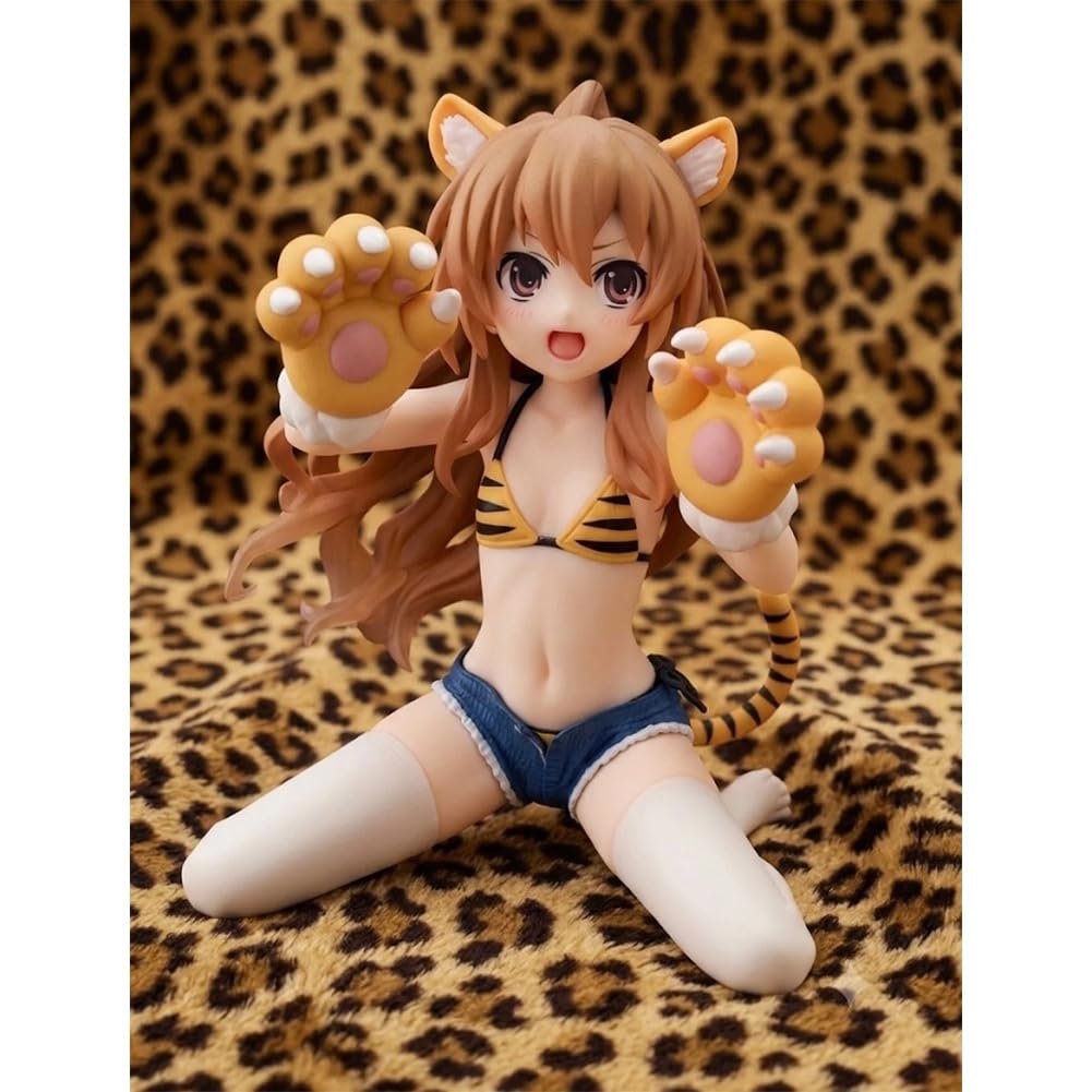 AisakaTaiga - Figura de anime de 13 cm arrodillada con orejas de
