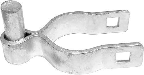 Miniatura 34 de Bisagra de poste de puerta de valla de enlace de cadena de 2-3/8 pulgadas, uso para poste/tubería de 2-3/8 pulgadas de diámetro exterior, bisagra