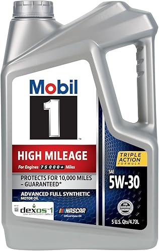 Miniatura 68 de Mobil 1 - Aceite sintético High Mileage 10W-40 para motor, 5 cuartos de galón