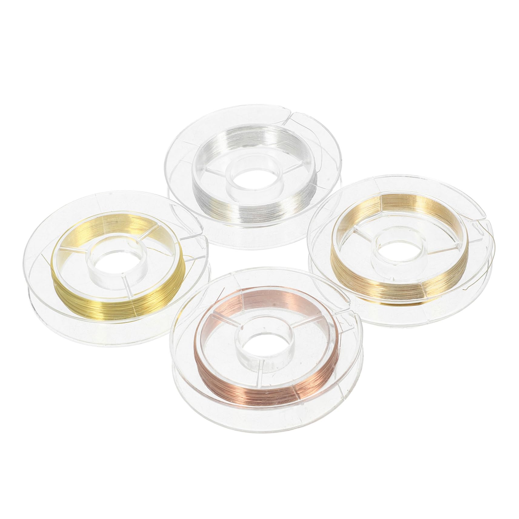 Didiseaon 4 Rolls of Nail Art Wire Decor Fine Wire Charms Stylish Nail Art Supplies Diy Lines