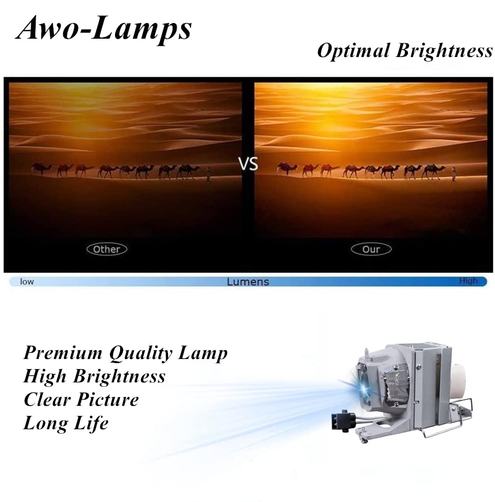 Lámpara Original AWO UHP240W para Optoma DX318e miniatura 5