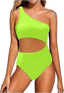 Traje de baño para mujer, traje de baño de una sola pieza para mujer, traje de baño de una sola pieza para mujer, cobertura completa, traje de baño con ojo de cerradura