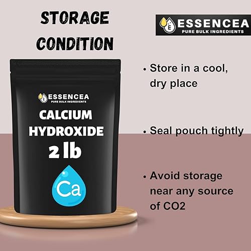 Miniatura 7 de Hidróxido de calcio de 2 libras por Essencea Pure Bulk Ingredients  Polvo fino  Calidad premium (32 onzas)