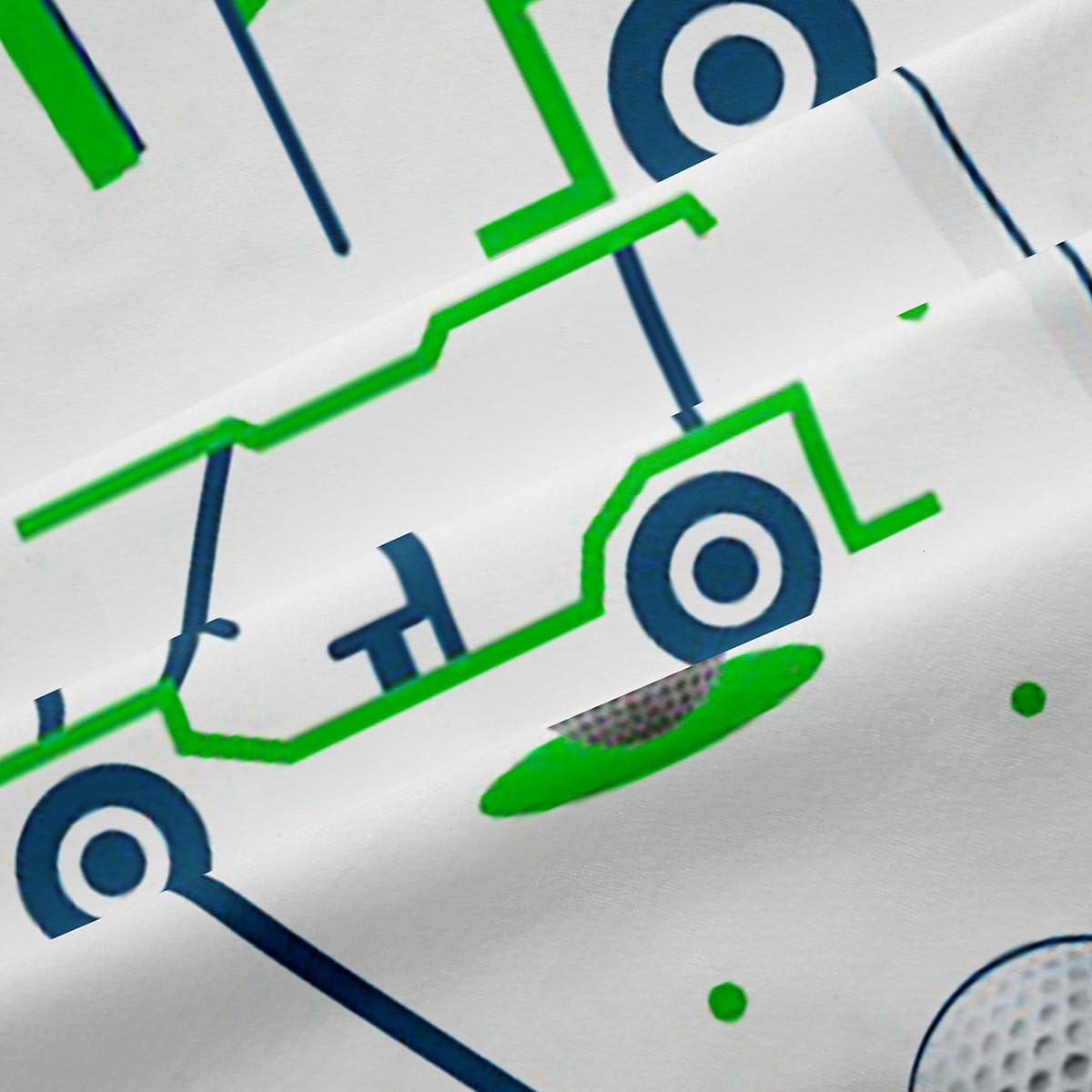 Feelyou Kids Golf Curtains for Bedroom Living Room (2 Panels, 52x84 Inch) Golf Ball Golf Club Darkening Curtain Golf Lover Sports Hobby 30%-50% Blackout Shades Window Treatments Green White Decor