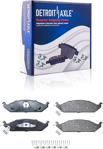 Miniatura 8 de Detroit Axle - Kit de frenos para Chrysler Cirrus Dodge Stratus 1996-2000 Sebring Plymouth Breeze 1995-2000 Reemplazo de 10.24 pulgadas delantero y