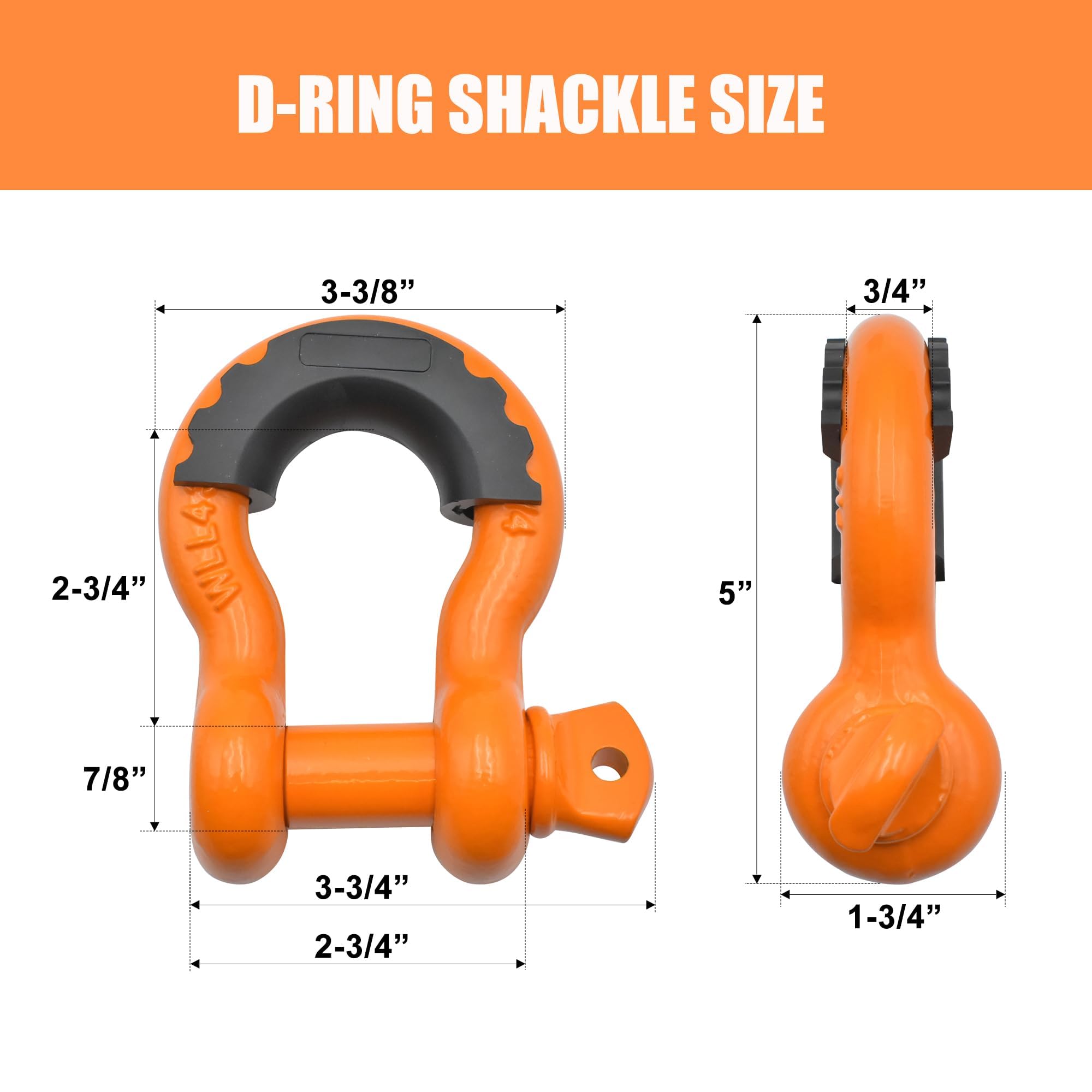 Sangle de Remorquage avec Crochet 7.5 X 20 cm Kit de Récupération Tout Terrain 10t Poulie de Mouflage Corde de Remorquage Manille 2 Manilles Accessoires de Treuil Robustes pour SUV Camion ATV