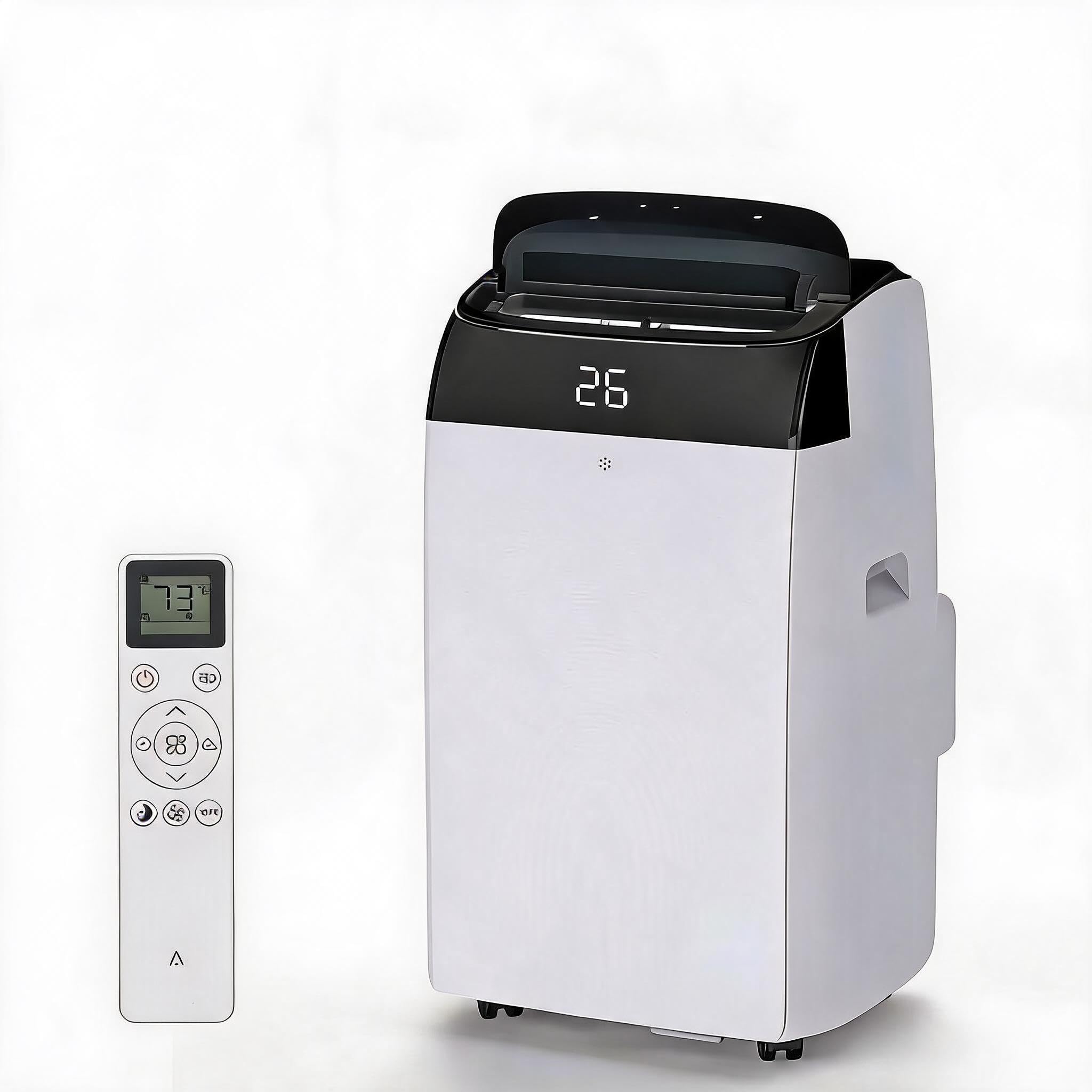 Aptliton 12000 BTU Portable Air Conditioner, Mobile AC with Cooling, Dehumidifier & Fan, 24H Timer, Remote, Window Kit, for Bedroom Living Room Office [Energy Class a]