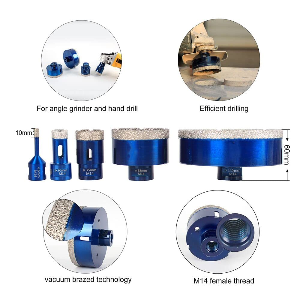 1 Pc M14 Porcelain Ceramic Tile Drill 