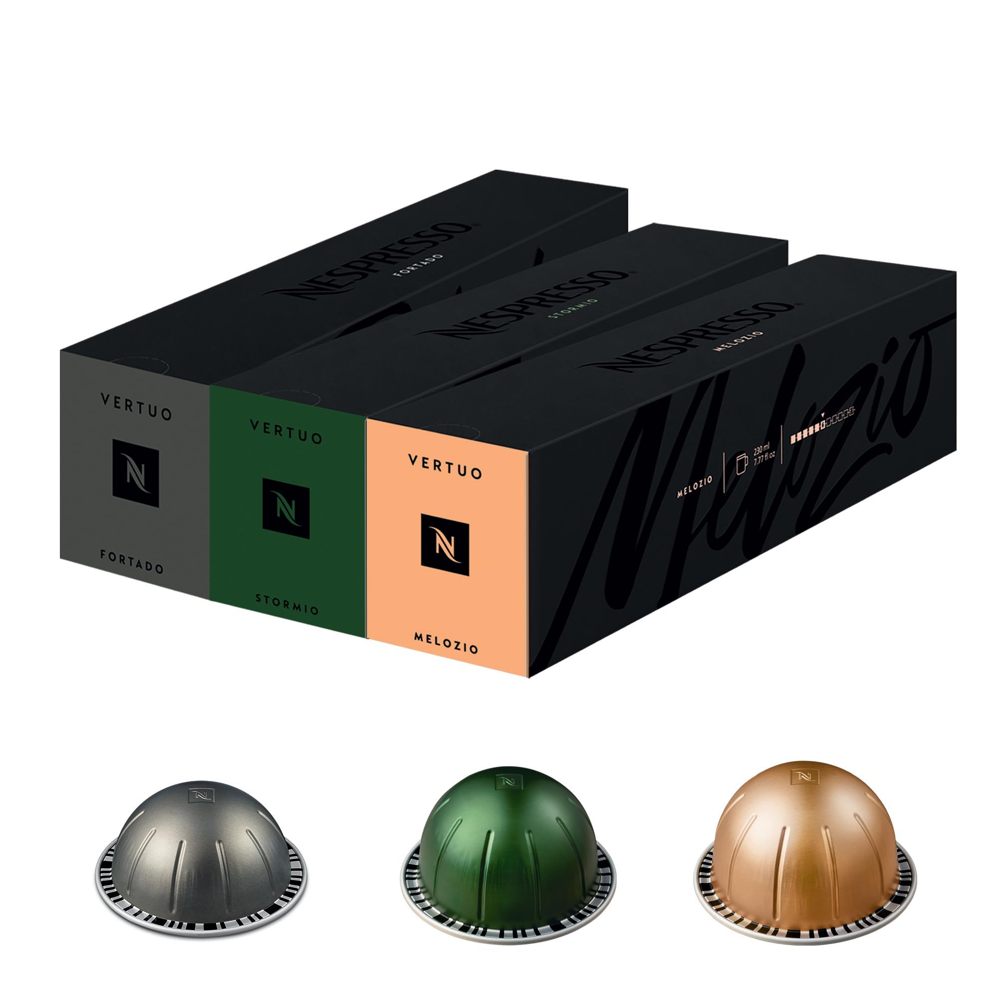 Nespresso Vertuo Coffee Pods Flavoured Variety Pack - 30 Capsules (3 sleeves) Includes 10 Caramel, 10 Vanilla, 10 Hazlenut Pods – for Mug & Gran Lungo — view 33