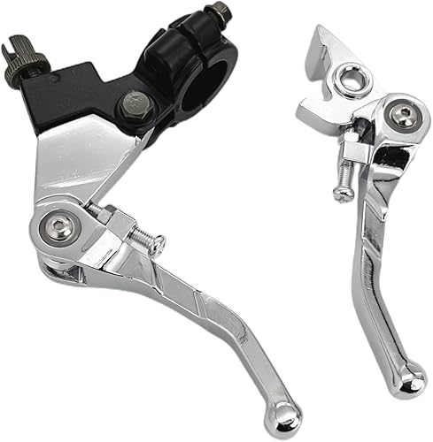 Palanca de freno de embrague 78 pulgadas 0.866 in manillar palanca plegable de aluminio izquierda derecha ajuste 110cc 125cc 140cc TTR 125cc SSR