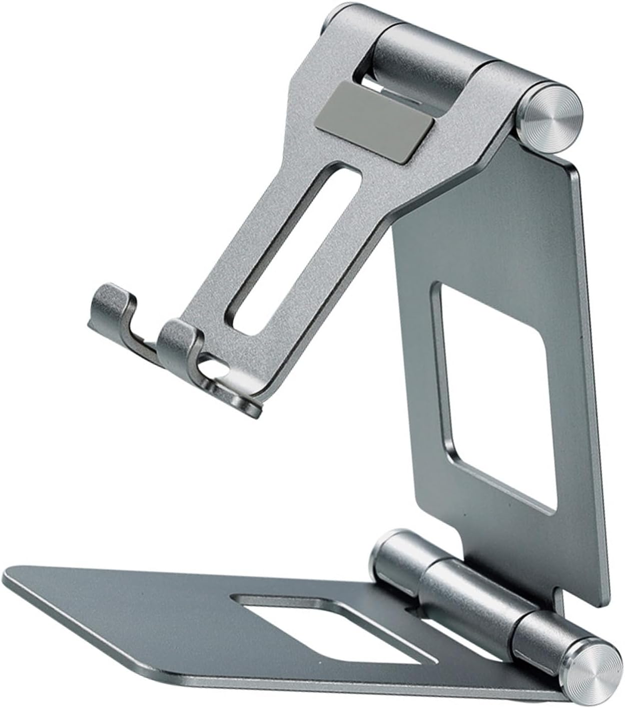 Tabletop Phone Stand Angles Height Adjustable Phone Cradle Desk Tablet Holder Mount Foldable Stand for Watching Video Aluminum Alloy Dock