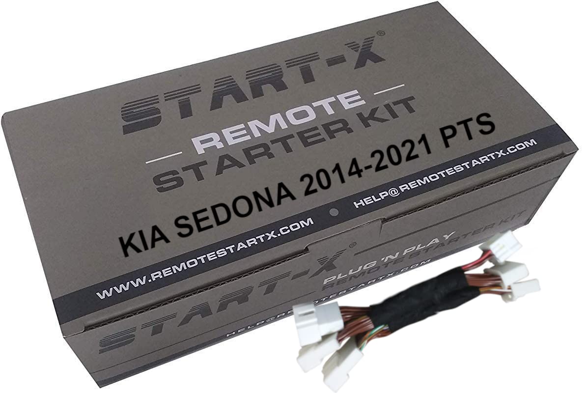 Start-X Remote Starter Kit for Kia Sedona (2015-2021) | Push to Start Engine | Press Lock 3X to Remote Start | Plug n Play | 2015 2016 2017 2018 2019 2020 2021