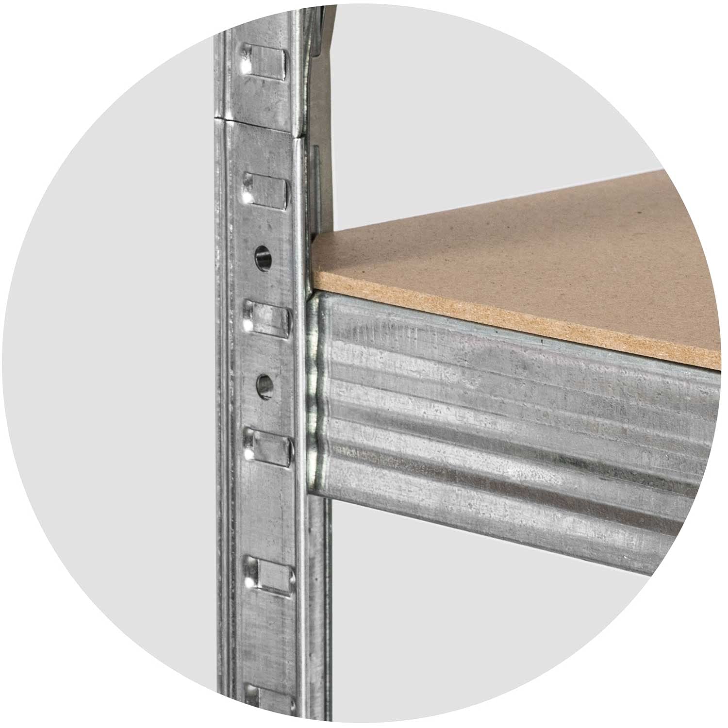 Regał metalowy magazynowy Humberg 180x100x50cm 875kg 2w1