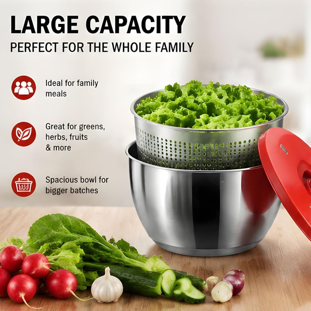 304 Bowl Salad Dryer for Vegetable Washing and Mixing Service