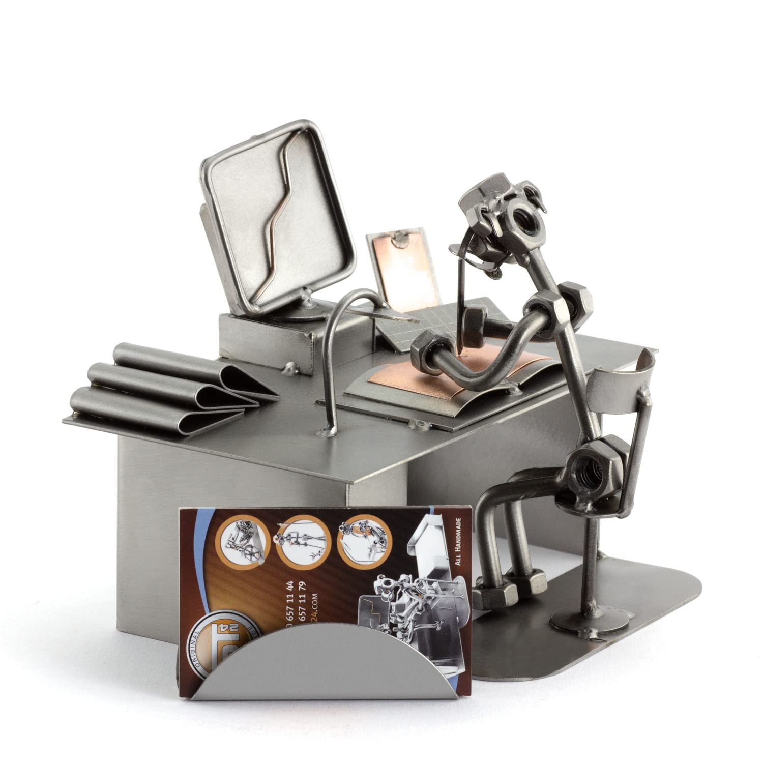 Screwman PC Computer origineel Steelman24 metalen sculptuur het