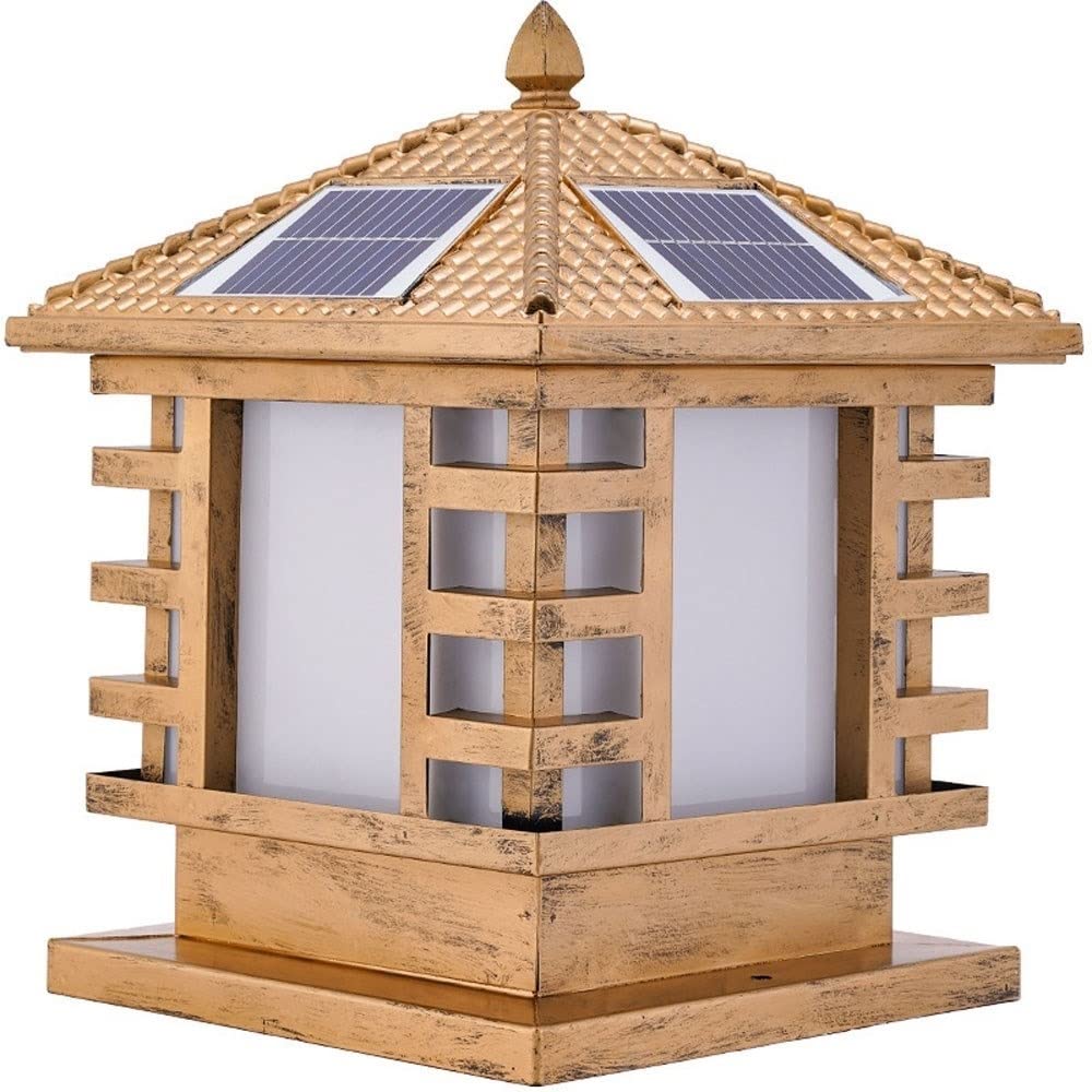 Lampe solaire de jardin extérieure étanche - Éclairage paysager style chinois pour villa