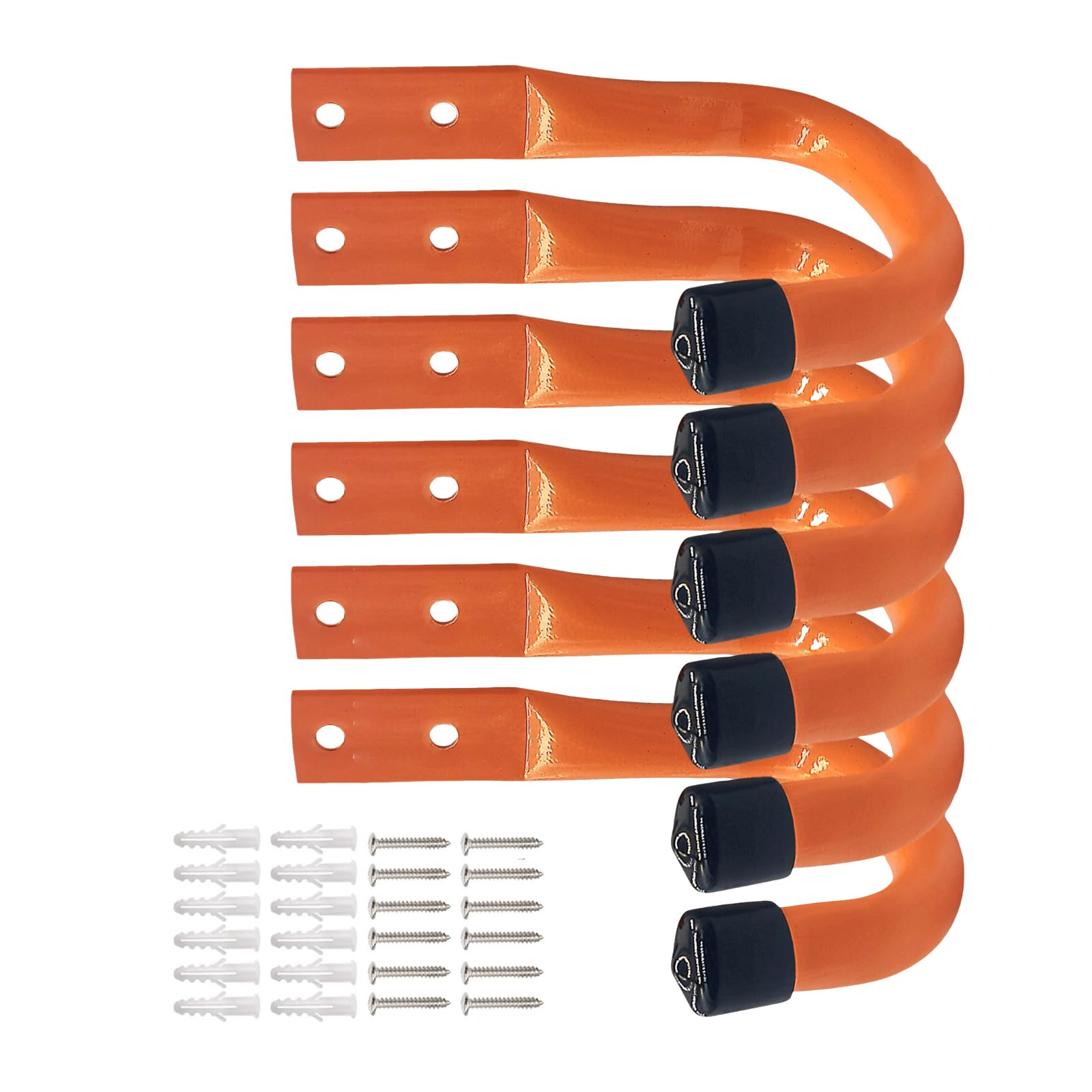 of 6 Garage Wall Hooks Heavy Duty Metal Hooks Upgrades for Efficient Space Saving Storage of Various Items in Homes Metal Storage Organizers