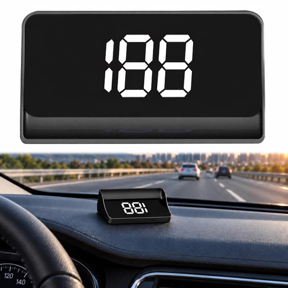 Car Windshield HUD Speedometer,Smart GPS BDS Heads‑Up Display