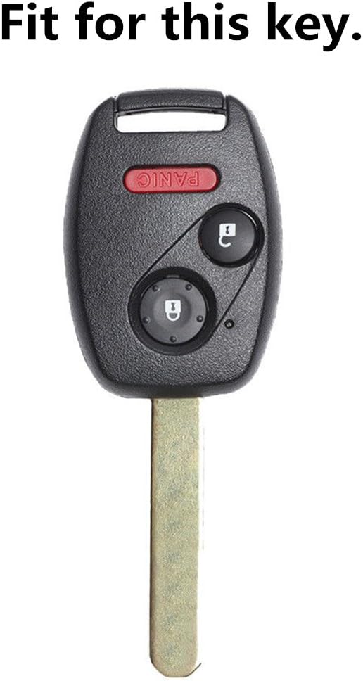 Ezzy Auto A Pair Black Silicone Rubber Keyless Entry Remote Key Fob Case Skin Covers Protector for Honda 2+1 Buttons