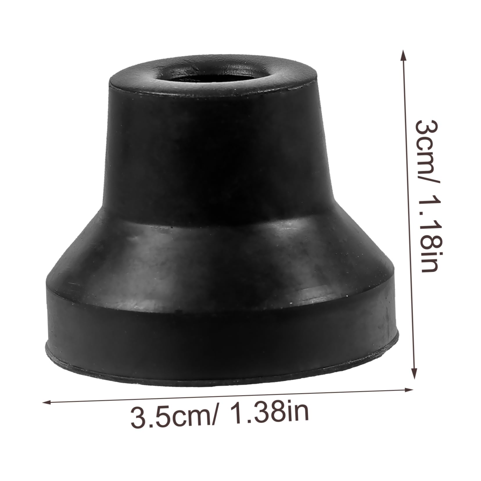 Healeved Elderly Non-Slip Crutch Sleeves Thickened Pole Tip Covers for Walking Sticks Replacement Cane Tips