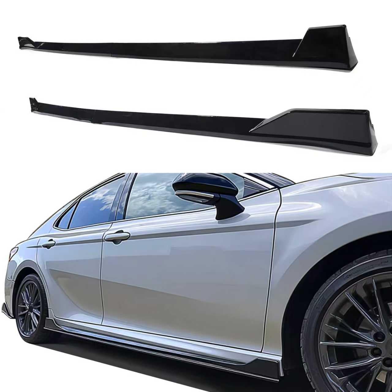 Photo 1 of Side Skirts Kit Extensions for Toyota Camry 2018-2025 SE XSE 4PCS Add-On