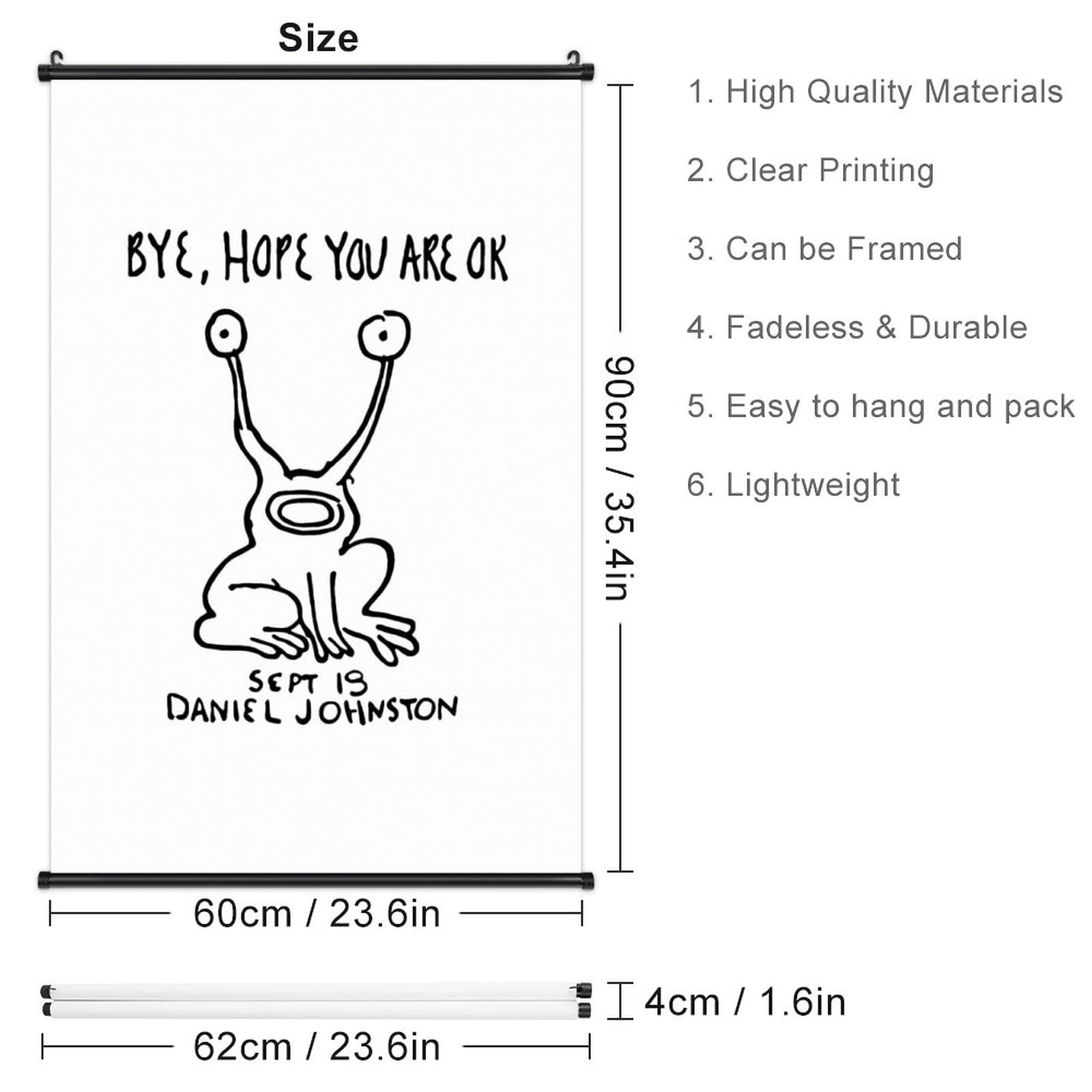 Amazon.co.jp: ダニエル・ジョンストン ポスター アートパネル 絵画