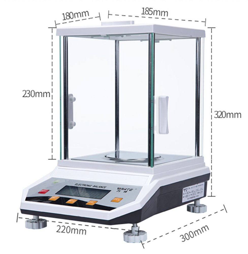 CGOLDENWALL Analyse Numérique Haute Précision Laboratoire Équilibre Analytique Balance Bijoux Bouclier Élevé Équilibre Électronique Quartile Recherche Scientifique Balance 0.001g (100g, 0.001g)