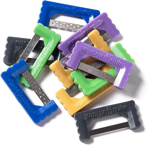 Miniatura 23 de Easyinsmile IPR Kit dental de ortodoncia interproximal tiras de reducción de esmalte para pulir dientes abrasivo sierra oral herramienta de limpieza