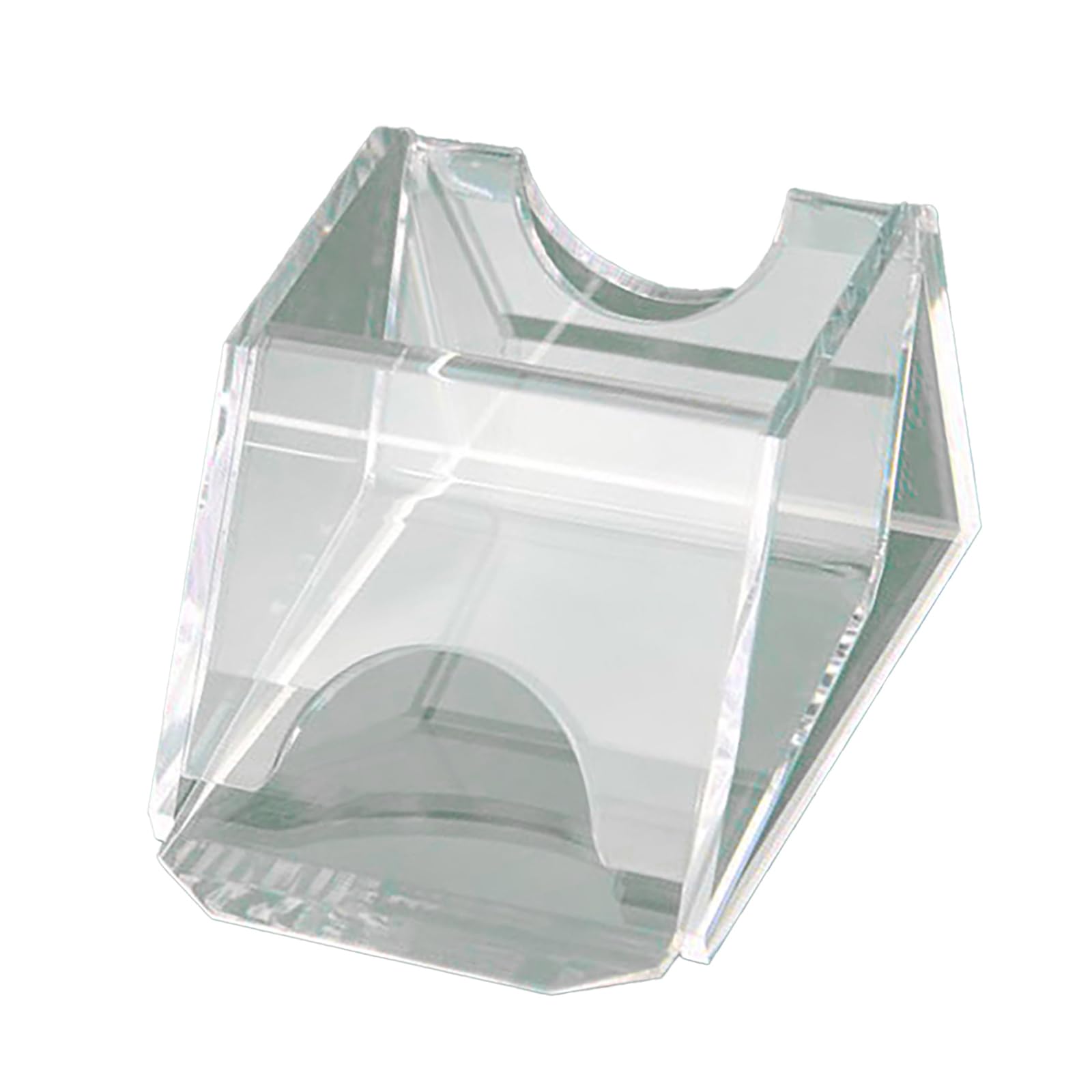 Yhaili Clear 1 Deck Acrylic Playing Card Dealing Shoe Pokers Dealer Playing Card Dealing Shoe Casinos Game Table Accessory Enduring