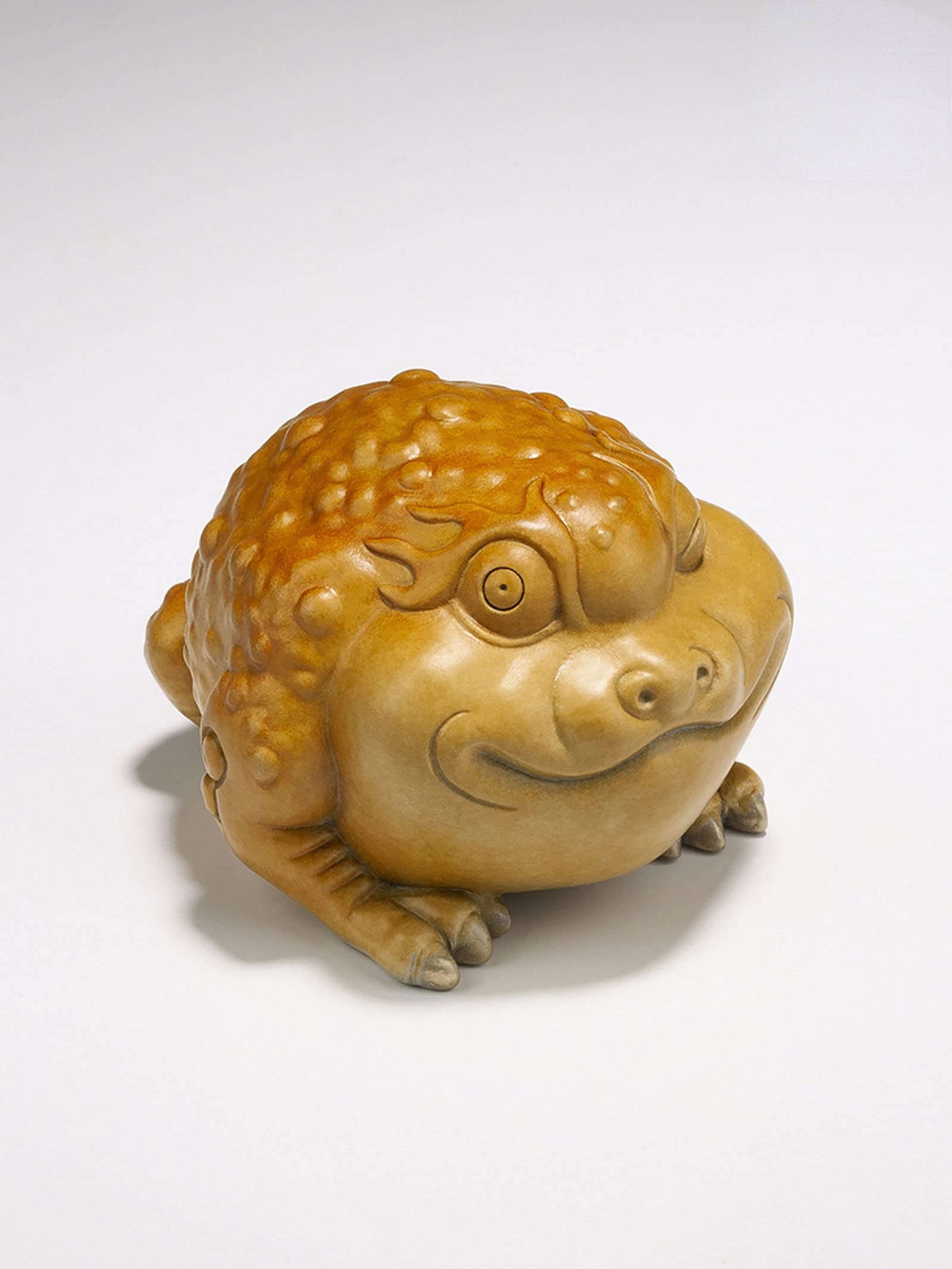 NGDFGR Brass Cute Toad Figurines Entrance Desk Ornaments,Copper Animal Frog Home Decor Crafts,Study Office Wine Cooler Sculpture Decor Gifts