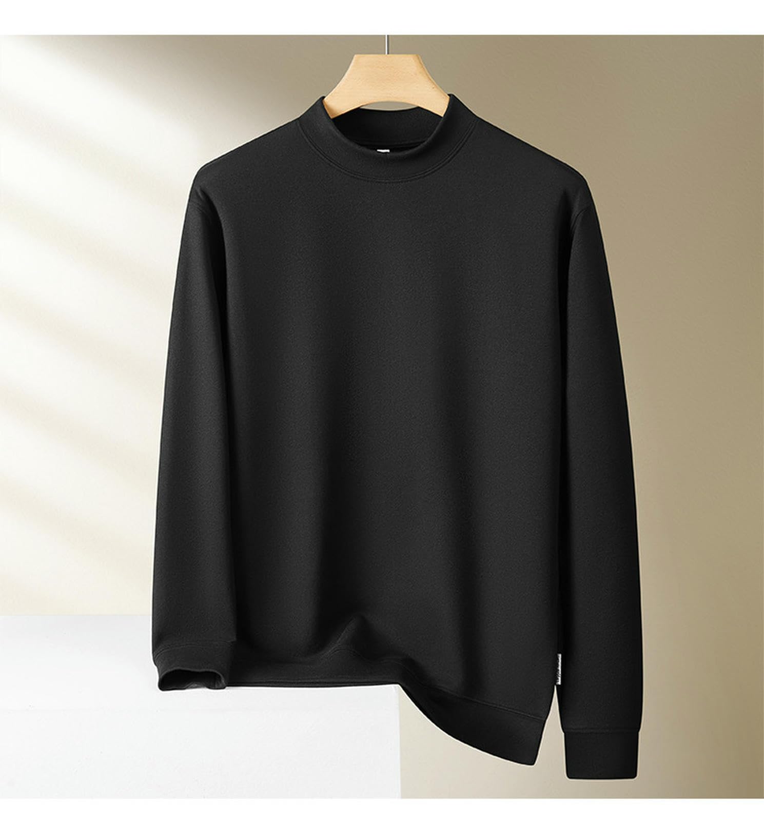 Ropa Térmica El Otoño Masculino Y Invierno De Doble Cara Vellón Largo Manga Larga Larga-Amarillo-l