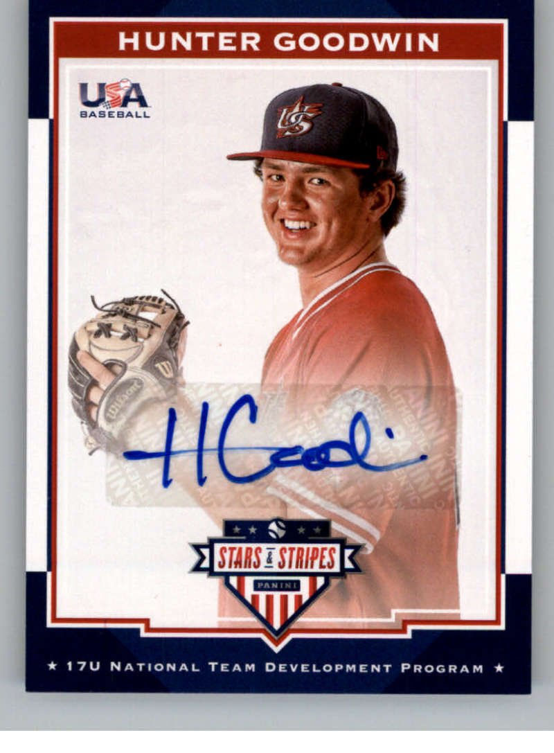 2017 Panini Stars and Stripes 17U National Team Signatures #25 Hunter Goodwin NM-MT Auto /399