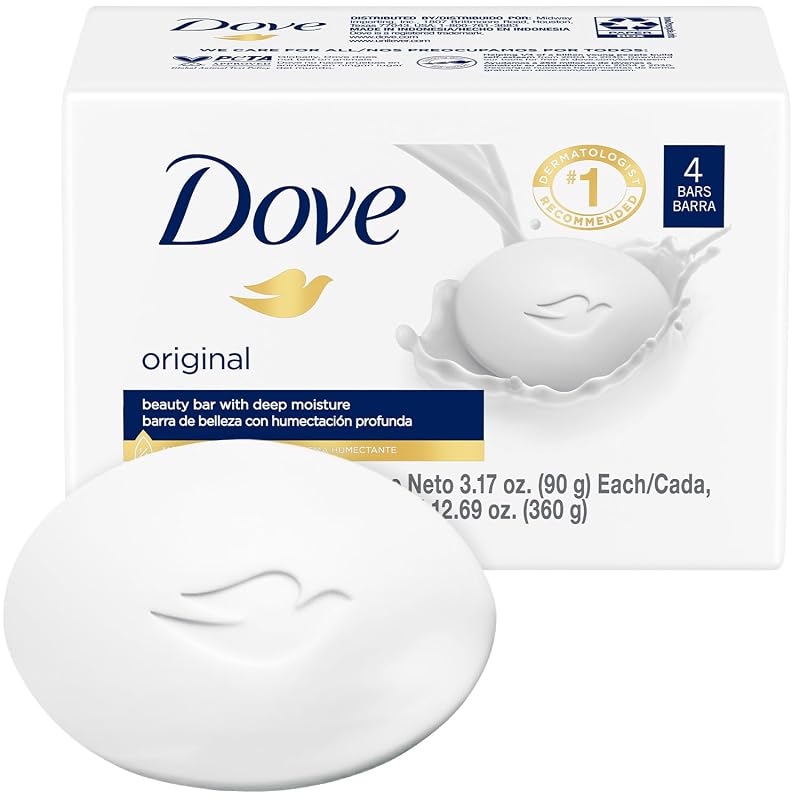 Dove Beauty Bar Original Sabonete em Barra, Pacote com 4 unidades